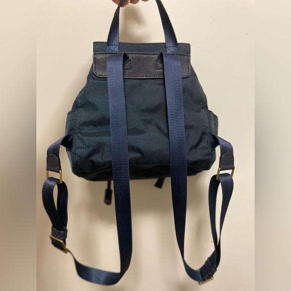 Tory Burch Limited Edition Classic Sunflower Backpack Used Few Time Navy Blue - Picture 2 of 5